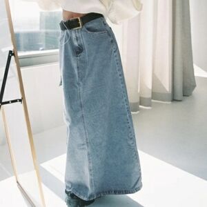 Princess Polly McGuane Denim Midi Skirt Size US 2